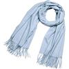 DonDon Sciarpa Donna Invernale Sciarpa die lana grande Scialle Inverno calda e morbida 200 x 70 cm - Azzurro