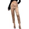 Fakanhui Pantaloni da Donna in Raso di Seta, Casual, Elasticizzati, a Vita Alta, Elasticizzati, Eleganti
