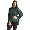CODICE DONNA Camicia Donna Maniche Lunghe in Georgette Bottoni Gioielli Made in Italy 1488 Verde 48