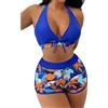 Yknktstc Costume da bagno da donna push-up a due pezzi