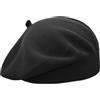 Melegari Berretto Basco Donna | 100% Cotone | Sofia Beret | Primavera Estate (IT, Numero, 55, 59, Nero)