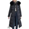 tinbarry Donna Cappotto Invernale Piumino Lungo Con Cappuccio Piumino Spesso Trapuntato Giacca Parka Giacca Invernale Antivento Con Collo In Pelliccia Cappotto Con Zip Capispalla Caldo