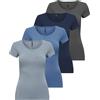ONLY Onllive Love S/S O-Neck Top 2pack Noos T-Shirt Donna (Pacco da 2)