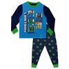 MINECRAFT Pigiama Bambino | Pigiami Creeper | Pigiamone Lungo Gaming per Bambini 11-12 Anni