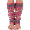 Pachamama Scaldamuscoli in 100% lana, lavorato a mano, tradizionale, Fairisle, colorato, vestibilità regolare, fatto a mano, extra caldo, commercio equo e solidale
