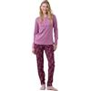 Noidinotte; more than pyjamas Noidinotte - Pigiama Donna Caldo Cotone Articolo Cachemire. - XL Rosa