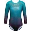 ZNYUNE Ragazza Body Ginnastica Manica 3/4