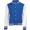AWDis JH043MOXN/BURM, Giacca Uomo, Multicolore (Royal Blu/White), Small