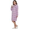 Viterbo Biancheria Vestaglia Donna In Morbido Coral Fleece Invernale Con Cerniera Zip LWW00511 (Orchidea, S)