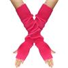 B-HOT Manicotti in maglia con foro per il pollice, guanti lunghi senza dita, guanti elastici per donne, jogging, ciclismo, sci, digitazione in ufficio