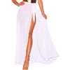 JLTPH Gonne Donna Alta Vita Tinta Unita Gonna da Spiaggia Lunga Boho Maxi Gonna Abito Mare Spiaggia Asimmetrica Elegante