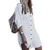 YOUKD Top Tunica Boho da Donna Cardigan Floreale in Pizzo Costumi da Bagno Poncho Abito Estivo da Spiaggia