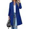 Generic Cappotto invernale da donna Cappotto invernale da donna in misto lana color cammello, di media lunghezza, con revers a doppio petto e tacca