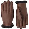 Hestra Guanti Deerskin Primaloft Rib Uomo - a dita con fodera Inverno autunno/inverno - 9 HS marrone scuro