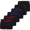 JACK & JONES - Confezione da 6 boxer da uomo Basic Trunks Boxer Stretch, biancheria intima, set di boxer retro, cotone, nero, rosso, verde, blu, grigio, taglie S, M, L, XL, XXL, 3XL, 4XL, 5XL, 6XL