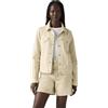 Levi's Donna Giacca in Jeans Original Trucker in Cotone, Slim Fit, Beige (Spacey Brown Rice Tr), L