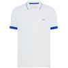 SUN68 Uomo Polo con Bordi Fluo in Cotone Bianco