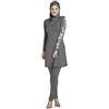 RSSR ziyimaoyi - Costume da bagno per donne musulmane - Burkini per l'estate, donna, Grey, L