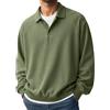 EODJXIO Camicie Estive Uomo Lino Taglie Forti Camicia in Semplice T Shirt Manica Lunga Verde Militare Maniche Corte