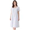 Linclalor Camicia da Notte Donna Tela Batista 100% Cotone Manica Corta art 130864