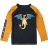 Pokémon Kids - Charizard - Bring The Heat Unisex Maniche Lunghe Nero/Arancione 100% Cotone
