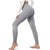 BAYDI Creamlush, leggings da donna a vita alta, morbidi pantaloni sportivi da donna, lunghi, elastici, per yoga, pilates, tempo libero, tutti i giorni (S-5XL), 1 confezione - grigio chiaro, L-XL