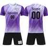OPUTWDF Completi da Calcio Personalizzabili Bambino Uomo con Numero Nome Team Logo Divise Calcio Personalizzate