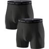 LAPASA Pacco da 2 Boxer Asciugatura Rapida a Vita Alta Uomo M16 - Mutande Sportive Elasticizzate Abbigliamento Intimo Leggeri Traspiranti in Rete Viaggio