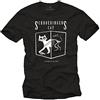 MAKAYA Maglietta Gatto di Schrodinger - T-Shirt Divertenti Theory Uomo - Nera XXXXXL