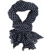 Ella Jonte Sciarpa leggera da uomo sciarpa rossa blu nero o grigio bianco a righe, Nero , Taglia unica