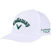 Callaway Golf New Tour Performance 26 - Cappellino da golf, da uomo, standard, taglia unica, Bianco/Verde, Taglia unica