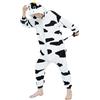 WDRHC Kigurumi Bambino Costumi Animali per Carnevale Halloween Pigiama Tuta Party Spettacolo Show di Natale Cosplay Onesies Intimo Invernale Unisex da Ragazze e Ragazzi Vacca