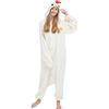 ULEEMARK Kigurumi Pigiama Anime Cosplay Halloween Costume Attrezzatura Adulto Animale Onesie Unisex, Pollo per Altezze da 140 a 187 cm