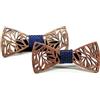 HZQIFEI 2 pezzi Papillon in legno, papillon in legno, per bambini, per feste, matrimoni, cerimonie