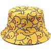 XYIYI Simpatico cappello alla pescatora da spiaggia, cappelli da pescatore per donne, uomini, ragazze adolescenti, Anatra in gomma, Taglia unica