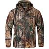 CARWORNIC Giacca mimetica da uomo Real Tree Outdoor Jagd Softshell impermeabile militare tattica in pile con cappuccio