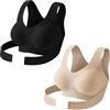 Generic Reggiseni posturali per le donne ad alto supporto postura copertura completa senza cuciture bralette schiena sollievo spalla gelatina biancheria intima 2026 nuovo, 2PCS-C., XL