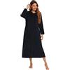 obaSeteck Womens Long Warm Robe Zipper Pile Plush Pajamas Soft Housecoat