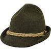 Melegari Cappello Tirolese Dreispitzhut Stella Alpina | Cappello da Montagna | Cappello Alpino | Uomo Donna | Estate/Inverno (Verde, 60)