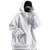 Udbeksid Felpa Ninja Uomo Oversize con Cappuccio Balaclava Passamontagna Hoodie Invernale Calda Morbida Y2K Streetwear Ampia Maniche Lunghe Casual