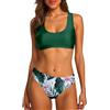 Generico Bikini Donna Mare Costume Donna Due Pezzi Costume Sexy Costumi Curvy Da Bagno Imbottitura Triangolo Piscina Perizoma Donne 2 Vita Alta Ragazza Ferretto Sopra 4Xl Con Pantaloncino Imbottito Monospalla