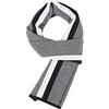 WANYING Uomo 6% Lana Sciarpa Autunno Inverno Caldo e Morbido Casual Business Gentleman 180 × 30 cm - a righe nero & bianco