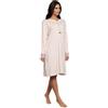 SAGGIO Karel Camicia da Notte Puro Caldo Cotone Donna Profumatore Omaggio 3040ROSA XXL