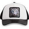 Hatfield Cappello Uomo e Donna, Trucker, Bianco WTIG | Unisex, Adulto 55,5-60cm, Similpelle, Chiusura Snapback, Fascia antisudore, Rete morbida, Visiera curva