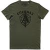 WARTSHIRT Maglietta Gruppo Alfa Spetsnaz Спецназ Альфа KGB fsb Russian Alpha Group T-Shirt (Military Green, L)