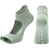 LVCHAO 3 paia di calzini da yoga donna con grip antiscivolo for pilates, danza, balletto, sbarra, allenamento a piedi nudi, senza dita, punta aperta, fitness, palestra, sport Per Yoga, Pilates, Danza(Green)