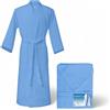 Tex family Accappatoio Nido Ape Bee© in Puro Cotone con Cappuccio da Adulto Azzurro - XL