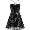 Generisch Abito da donna con brillantini, nero, corto, con paillettes, nero, per Capodanno, sexy, per la casa, elegante, per feste, feste, con paillettes, elastico, da ballo, da sera