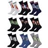 OZABI Calze Pack Uomo MARVEL AVENGERS, Confezione 9 Coppie MARV24, 43-46