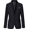 Generico Blazer Ragazzo Elegante 10-18 Anni Giacca Primaverile da Cerimonia Stile Business Cardigan Autunno Casual per Festa,Scuola,Nero,13 Anni